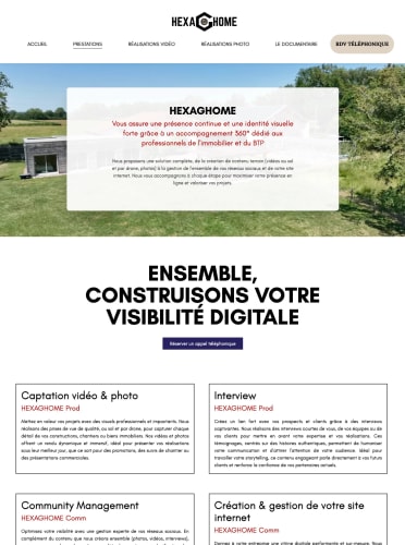 HEXAGHOME - Site vitrine