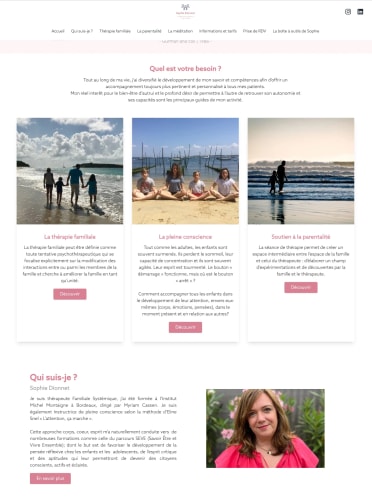 SOPHIE DIONNET - Site vitrine