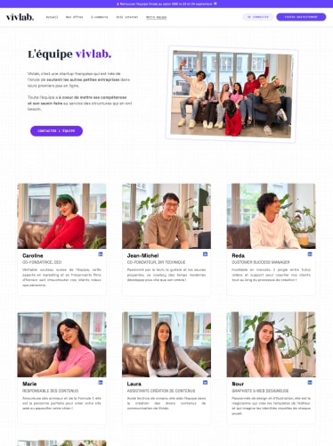 VIVLAB - Site vitrine