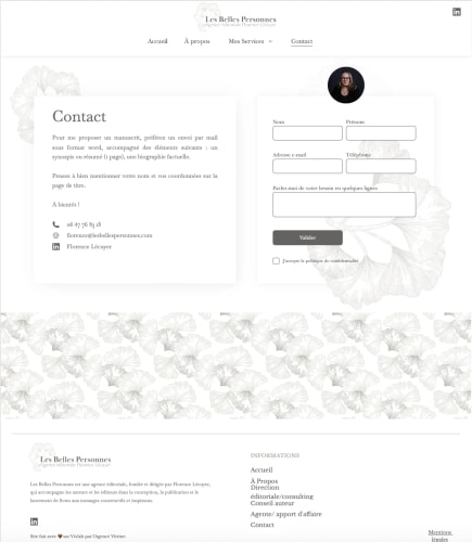 LES BELLES PERSONNES - Site Vitrine