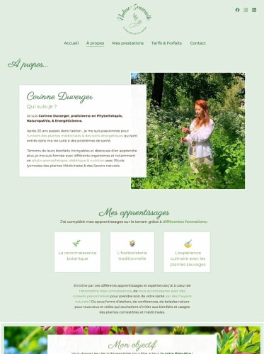 NATURE SENSORIELLE - Site vitrine