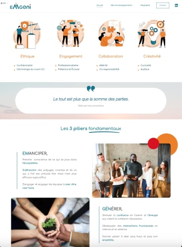 EMGENI - Site Vitrine