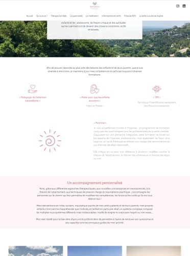 SOPHIE DIONNET - Site vitrine