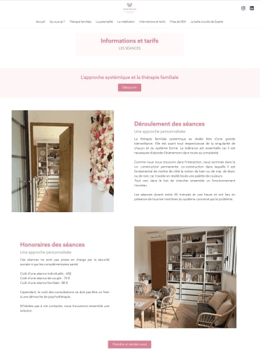 SOPHIE DIONNET - Site vitrine