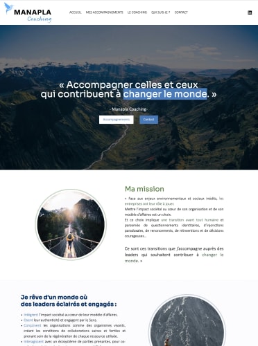 MANAPLA COACHING- Site vitrine