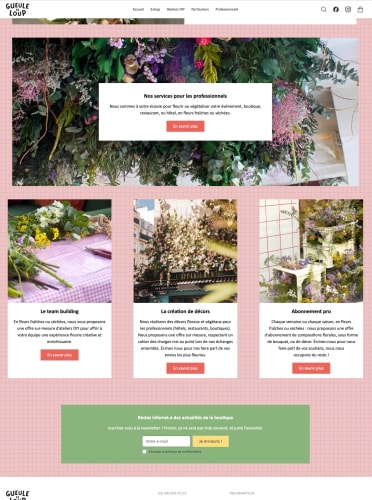 GUEULE DE LOUP - Site e-commerce