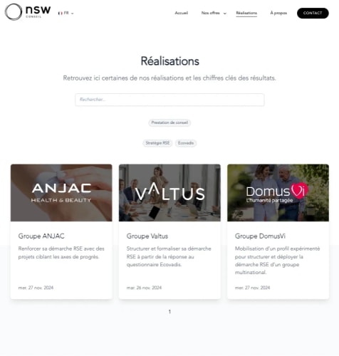 NSW CONSEIL - Site Vitrine