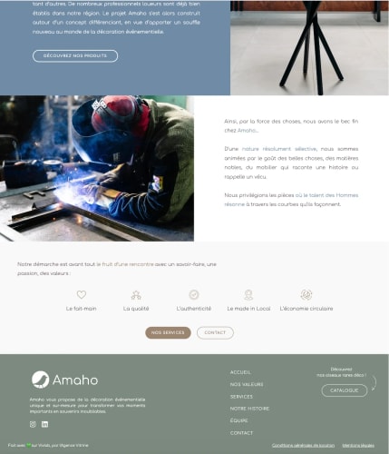 AMAHO - Site e-Commerce