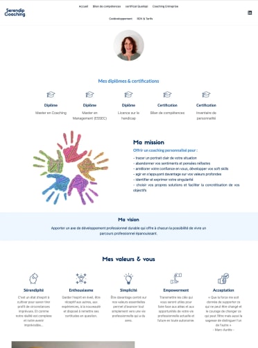 SERENDIP COACHING - Site vitrine
