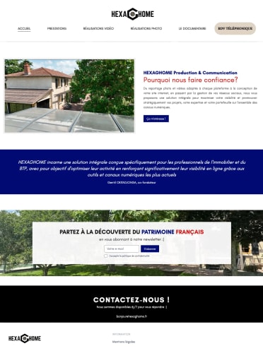 HEXAGHOME - Site vitrine