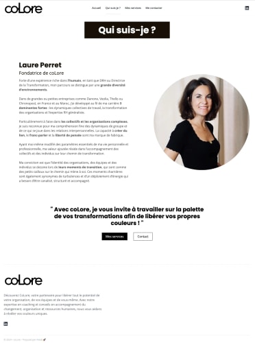 COLORE - Site vitrine