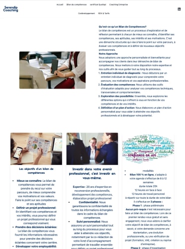 SERENDIP COACHING - Site vitrine