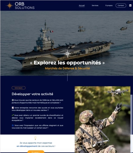 ORB SOLUTIONS - Site Vitrine