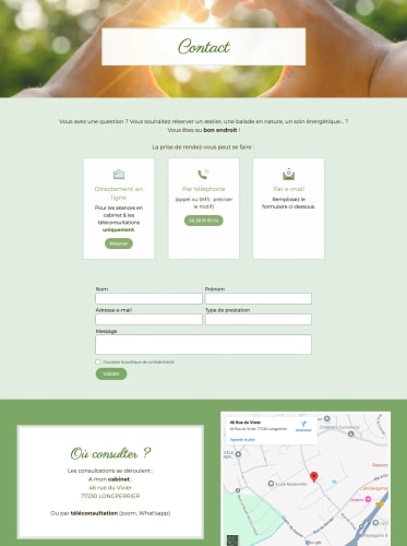 NATURE SENSORIELLE - Site vitrine