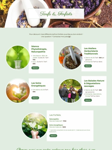 NATURE SENSORIELLE - Site vitrine
