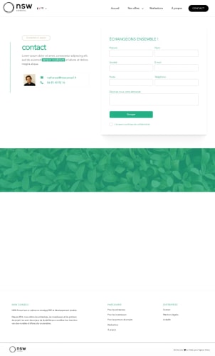 NSW CONSEIL - Site Vitrine