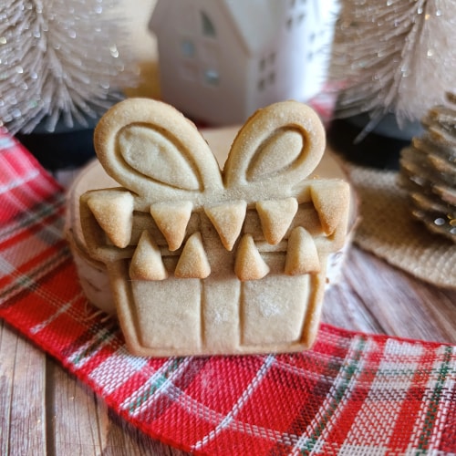 Sablé cadeau de noël mimique