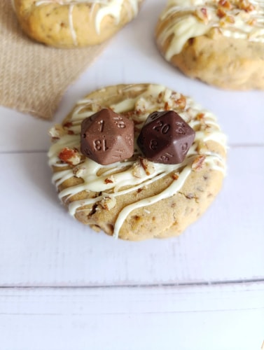 Cookie vanille, chocolat blanc, noix de pécan