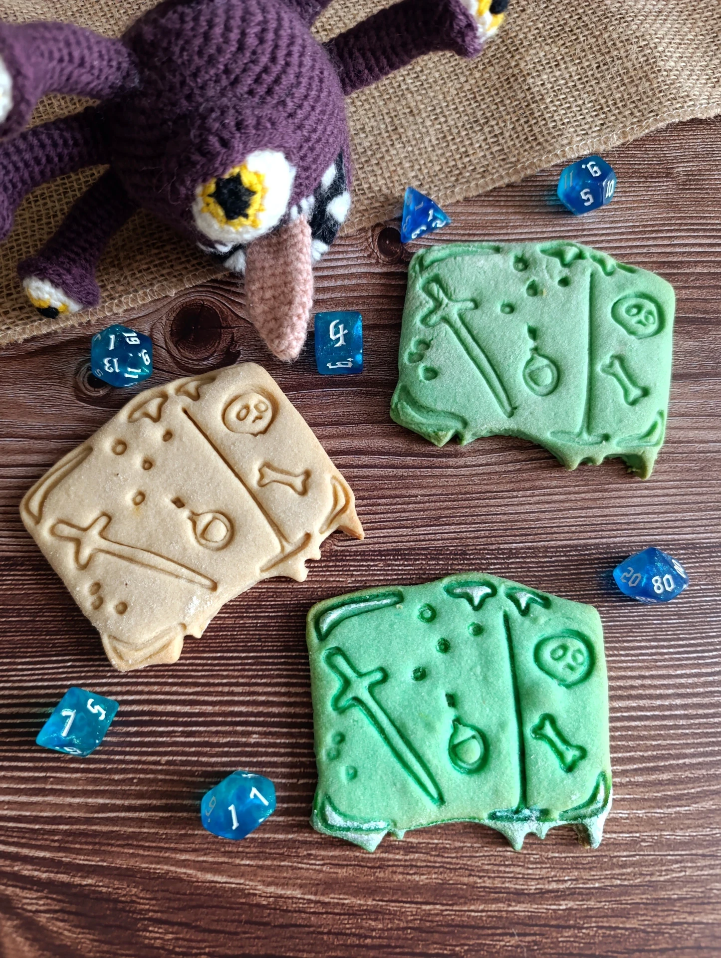 Sablé cube gélatineux