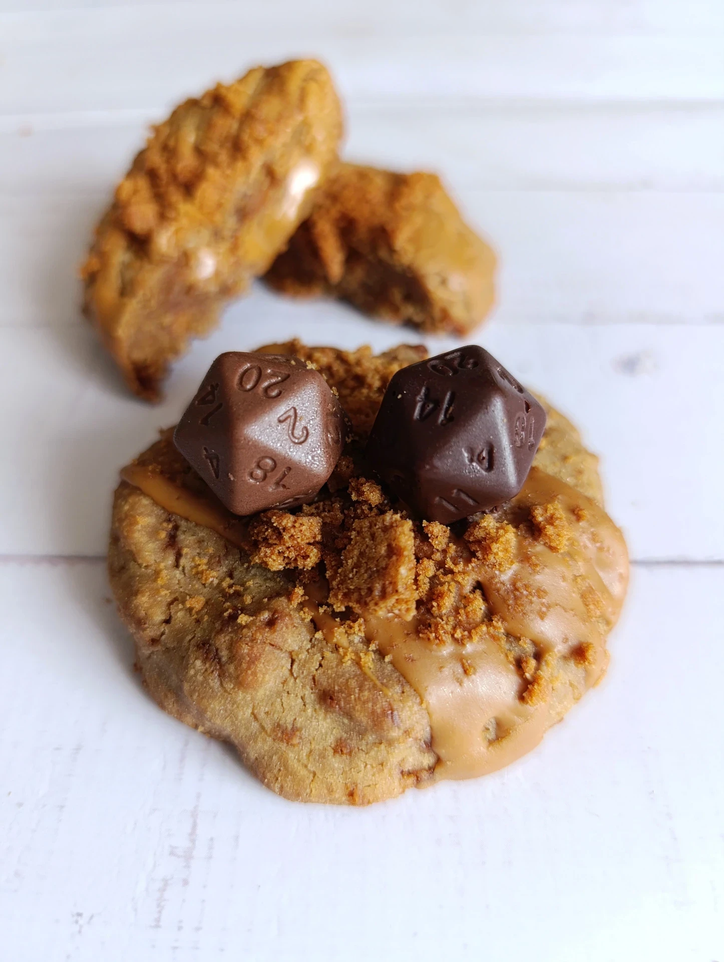 Cookie spéculoos, coeur spéculoos