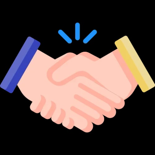 Deux mains se serrent, symbolisant un accord ou une collaboration, pour illustrer l'organisation des rencontres par Keystone Recrutement