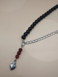 Collier Cœur de flammes