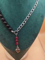 Collier Cœur de flammes