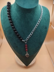 Collier Cœur de flammes