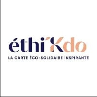 Logo de éthiKdo avec le slogan La carte éco-solidaire inspirante