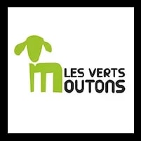 Logo représentant un mouton stylisé vert avec le texte 'Les Verts Moutons' à côté.